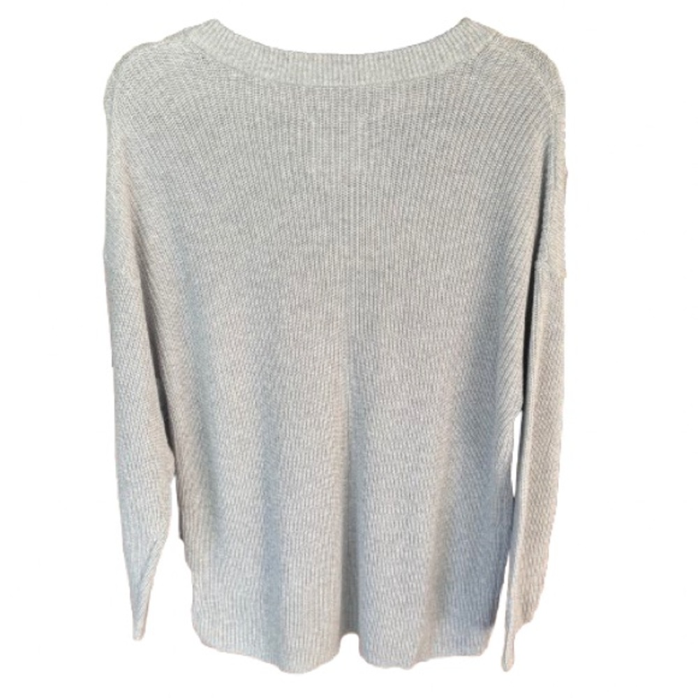 NWT Aerie Henley Button Heather Gray Sweater Size S - Picture 7 of 8